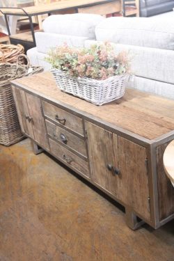 Mango wood & iron sideboard