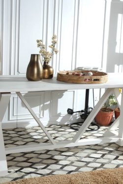 Wooden dining table
