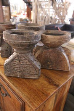 Wooden candle stand