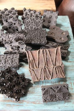 Wooden print blocks