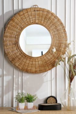Bamboo mirror frame