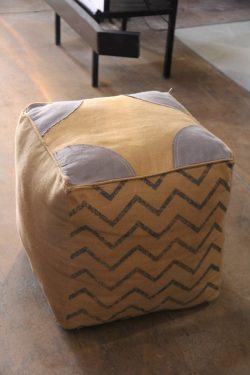 Canvas pouff