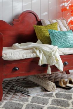 Wooden bench