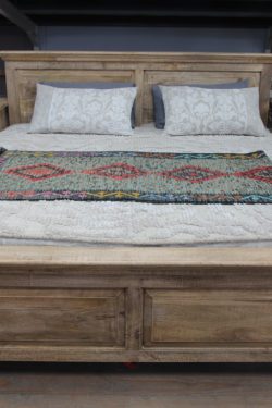 Wooden bed king size