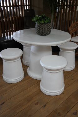 Terrazzo set white