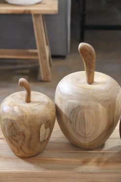 Apple teak natural large