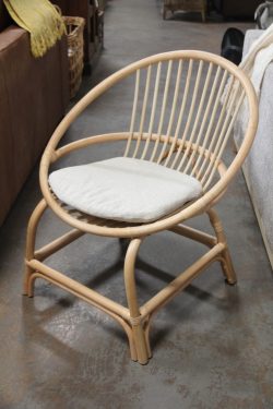Rattan chair with cushion