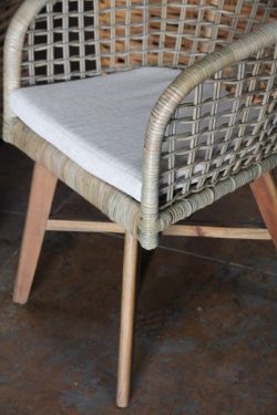 Dining armchair with cushion