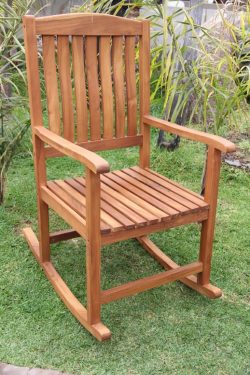 Teak rocking chair