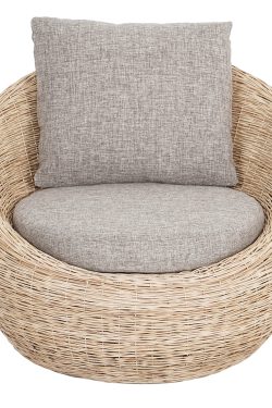 Round chair natural