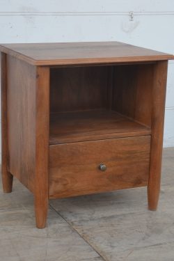 Wooden bedside table