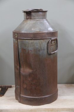 Iron milk can