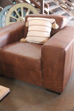 Maluti 1 seater leather sofa dallas spice
