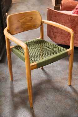 Noah teak and rope armchair
