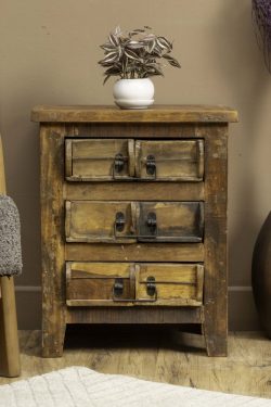 3 Drawer bedside table