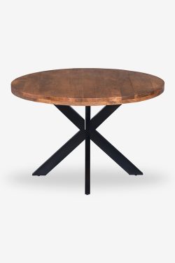 Wooden and iron dining table