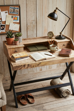 Wooden study desk