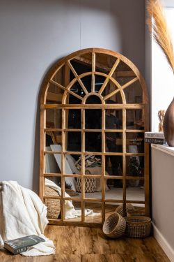 Wooden mirror