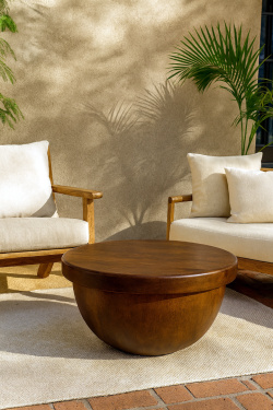 Wooden coffee table