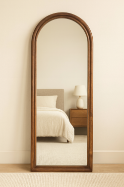 Wooden mirror