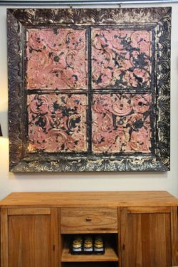 Wooden tin wall panel