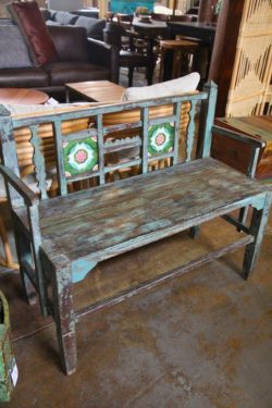 Wooden bench