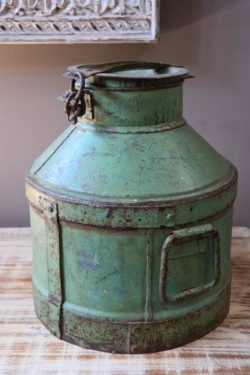 Iron milk can