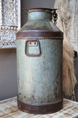 Iron milk can