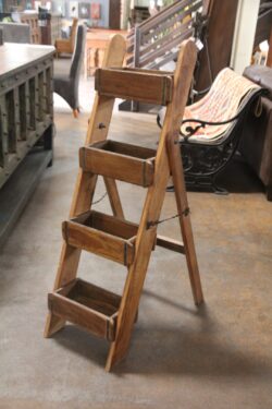 Wooden 4 level brick ladder small