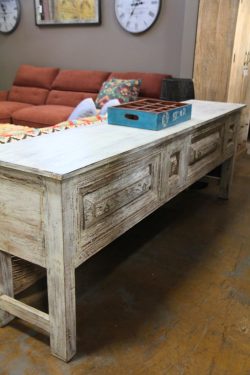 Wooden console table