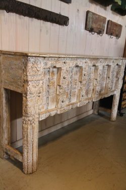 Wooden console table