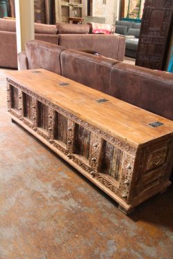 Wooden blanket box