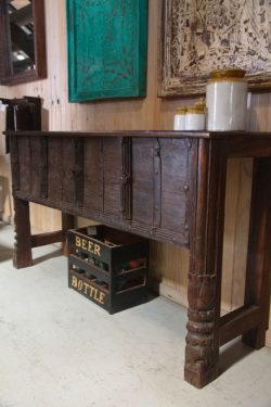 Wooden console table