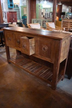 Wooden console table