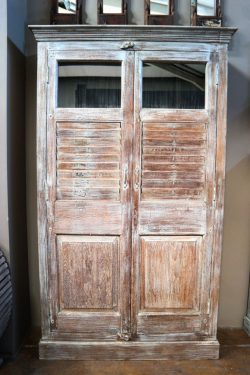 Wooden shutter door almirah