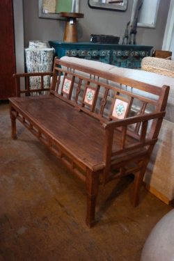 Wooden bench