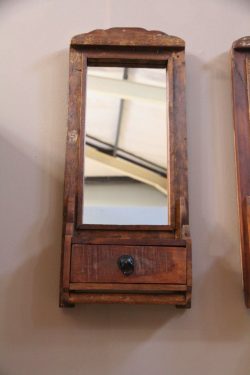 Wooden wall mirror frame large