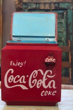 Iron Coca-Cola center half box