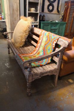 Wooden bench