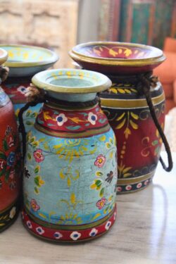 Wooden Himachal pot large