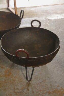 Iron old fire bowl small
