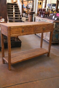 Wooden console table