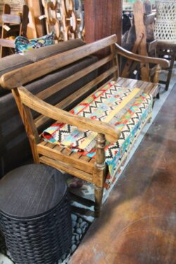 Wooden bench