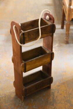 Wooden brick mold rack
