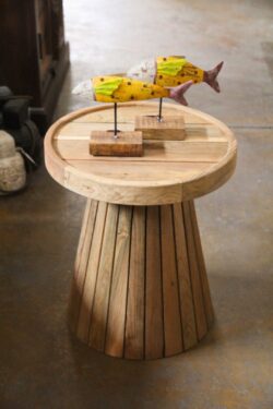 Reclime round side table