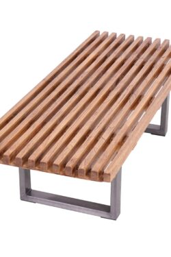 MINDI WOOD AND METAL COFFEE TABLE