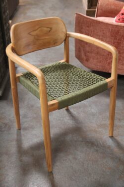 NOAH ARMCHAIR - TEAK AND ROPE