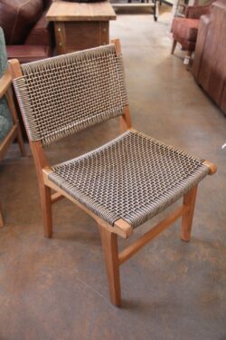 DARIEN DINING CHAIR - TEAK AND ROPE