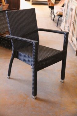 Aluminum and PE rattan chair