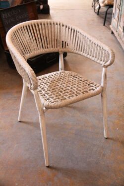 Aluminum and PE wicker chair